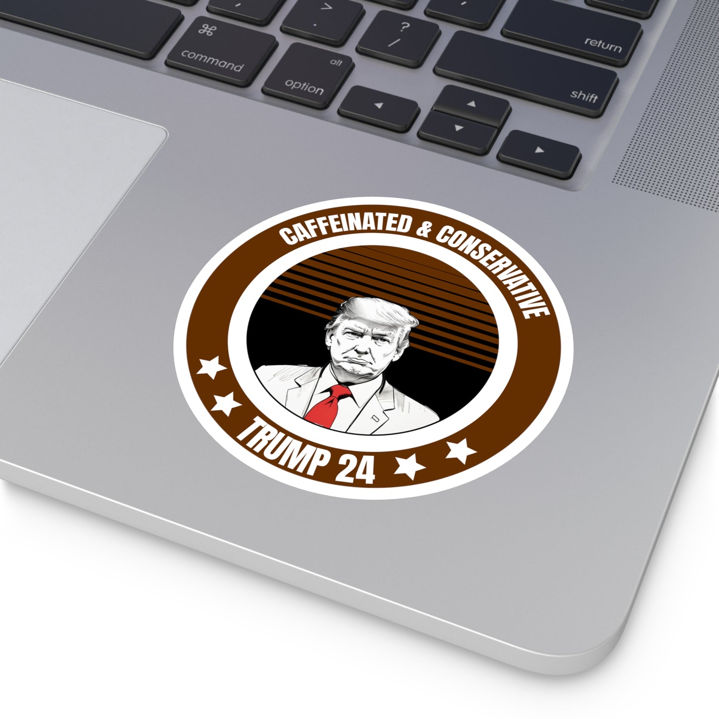 Caffeinated & conservative - Sticker